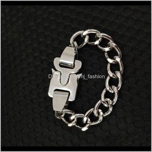 Link Jewelrybracelets Hiphop punk rock bransoletki hamulca męska bransoletka damska 21 cm kubańska duża masywna biżuteria Dostawa 2021 LAWH