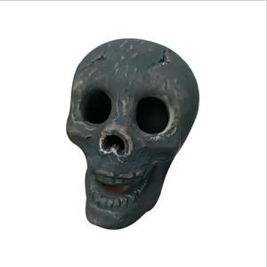 Halloween stove barbecue party decoration simulation skull props horror ceramic ornaments