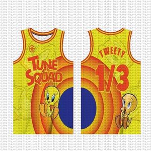 James Movie Space Jam Jersey Tune Squad 6 James 7 R.runner 1 Bugs! Taz 10 23 Lola 2 D.duck 22 Bill Murray 1/3 Tweety Jersys Top