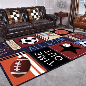 Tappeti All-Star Ball Game Style Style Style For Living Room Cucina Camera da letto comodino tappeto tappeto grande tappeti per bambini