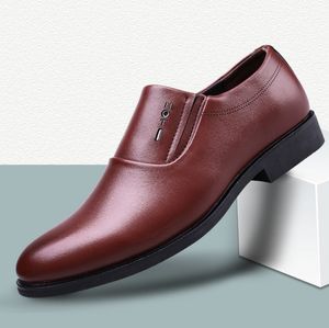 Leather Formal Business designer Dress Shoes Male Office Work Flat Oxford Breathable Party Wedding Anniversary luxurys Shoe 38-48