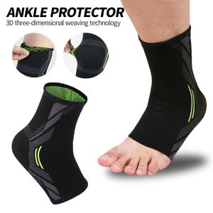 Compression Ankle Support Strap 3D Knit Achille Tendon Brace Nursing Care Sprain Protect Foot Bandage for Cycling Yoga Fitness
