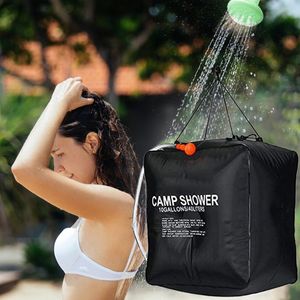 Outdoor-Taschen 20/40L Duschtasche Tragbare faltende solarbeheizte wasserdichte Camping-Reise Wandern Handwasser zum Baden