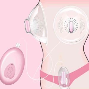 NXY Pump Leksaker Nippel Suckers Stimulering Licking Breast Rechargeable Clitoral Vibrator Masturbator Massager Sex för Kvinnor Par 1125