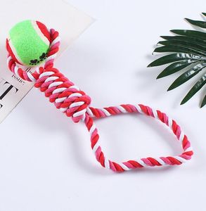 Pet Supply Toys Dogs Chew Teeth Clean Outdoor Training Fun Playing Rope Ball molar Toy For Large Small Dog puppy Cat chews supplies