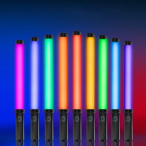 Wholesale RGB Flash Heads RGB Rechargeable Handheld Portable USB Handle Adjustable Video Light Wand Colorful Live Led Photography Selfie Fill Light Stick