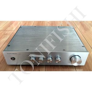 Four tube preamplifier JFET preamp with bass midrange treble and volume adjustment functions