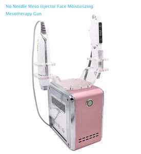 نمط جديد وردي 2 في 1 سيولوجي تدليك كهربائي لا إبرة الجسم mesotherapy حاقن mesogun