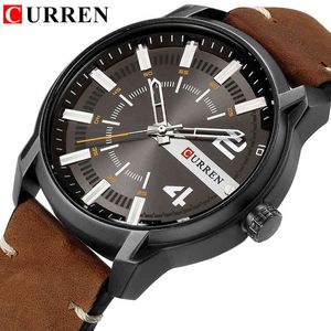 Curren klockor män tittar lyx märke analoga män militär klocka reloj hombre whatch män quartz manliga sport klockor x0524