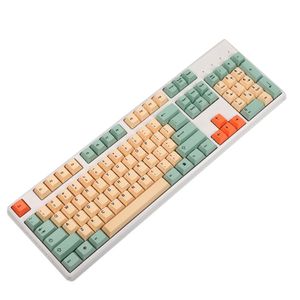 Hami Melon Dye-Sub PBT Keycap Zestaw Niemiecki Hiszpania UK Francuski ISO MX Przełączniki Klawiatura 104 87 61 Filco YMD96 KBD75 FC980M ID80