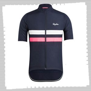 Pro Takım Rapha Bisiklet Jersey Mens Yaz Hızlı Kuru Spor Üniforma Dağ Bisikleti Gömlek Yol Bisiklet Üstleri Yarış Giyim Açık Spor Y210412127