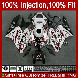 Injection Mold Fairings For HONDA CBR-1000 CBR 1000 CBR1000 RR CC 2004-2005 Bodywork 52No.23 1000CC CBR1000RR 04 05 CBR 1000RR 2004 2005 OEM Fairing Kit Red flames