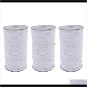 Notions Tools Apparel Drop Delivery 2021 3 Pieces 180M Elastic Band Thread Ribbon Sewing Cord Rope Trim Dress Sleeves By3Vr