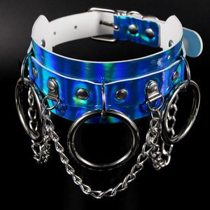 Chokers 2021 Siyah Gotik Suçlama Kolyeleri Goth yaka Kızlar Kadın Grunge Punk Harajuku Deri Chocker Cadılar Bayramı Jewel