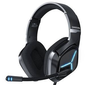 Onikuma X9 Gaming Headsets для мобильного телефона Компьютерные ПК Наушники Наушники с Микрофоном Светодиодный Свет Света Наушники PS4 Наушники