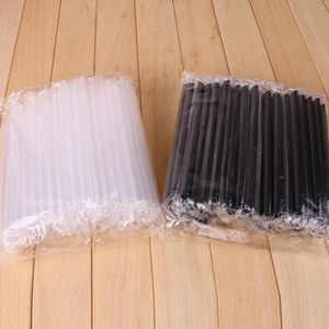 Drinking Straws 100 Pieces Of 7.5-inch Large Milkshake Straw Bubble Boba Milk Tea Plastic Thick Smoothie Cold Drink Bar Accessories
