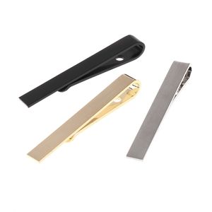 83XC 3pcs Men Tie Clips Mixed Color Bar Alloy Skinny Simple Style Business Accessory