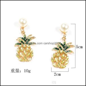 Dangle & Chandelier Jewelrypearl-Studded Yellow Pine Female Dress Ball Wild Earrings Drop Delivery 2021 Pnhmd