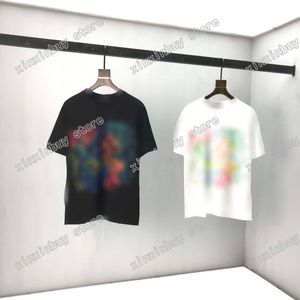 21SS Designers Tee Top Showcases Pastelowy Sezon Naive Męskie Damskie Koszulki Koszulki Strażak Akwarela Marine Life Man Paryż Moda Koszulka Krótki Rękawem Luxurys Tshirts 08