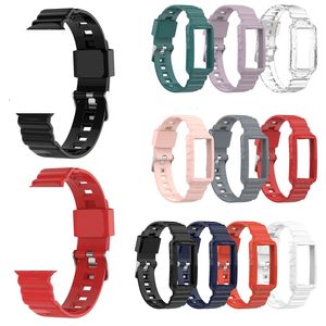 Ersatz Silikon Armband Uhr Rüstung Bands Strap Fall FÜR Fitbit Charge 5 4 3 SE 50 TEILE/LOS