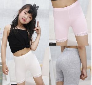 2021 neue Freies DHL 6 Farben INS Kinder Mädchen Baumwolle Shorts Sommer Herbst Mode Spitze Leggings Sicherheits Hosen Baby kurze Strumpfhosen