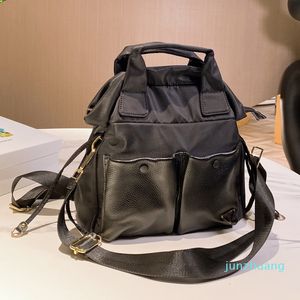Designer- Women Canvas Backpack Shoulder Bag Vintage Outdoor Shopping Multi-Function Nylon Handväskor Unisex Ryggsäckar Luxurys Väskor