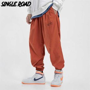 Single Road Mens Harem Baggy Calças Homens Verão Hip Hop Dancing Calças Japonês Streetwear Sweetpants Calças Calças Homens 211112