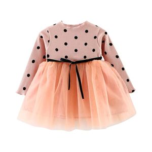 Girl Dresses Girl's Lace Vintage Party Dress Long Baby Sleeve Girls Kids Pageant Tulle Princess Dress&Skirt