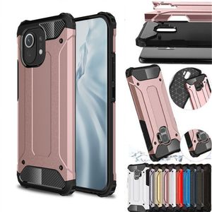 Przypadki dla Xiaomi MI 11 MI11 TPU Soft Hard Silicone PC Armor Shockproof Phone Case dla Xiaomi MI 11 Case ochronne