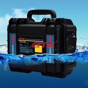 GTK 80ah 100ah 120ah 150ah LiFePO4 Battery pack with 10A Charger for Boat propeller battery, Camper/scooter, golf trolley/carts, power tools