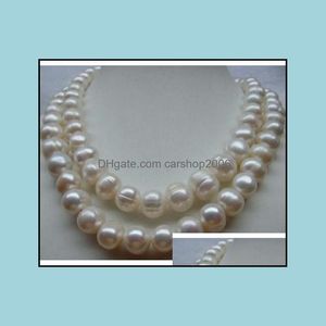 Beaded Necklaces & Pendants Jewelry 10-11Mm Natural South Seas Baroque White Pearl Necklace 18-19 Inch 925 Sier Clasp Drop Delivery 2021 4Os