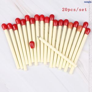 Beyin Pens 20pcs/Set Eğitim Matchstick Pen Şaka Okulu Malzemeleri Maç Kırtasiye Öğrencileri