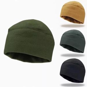 Cycling Caps & Masks Autumn Winter Cap For Men Hat Tactical Outdoor Marine Corps Thicken Warm Windproof Fleece Skiing Climbing Army Beanie
