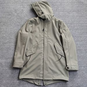 Casacos de Trench dos homens de Lazer de Alta Qualidade Fechar Fechar Aproprente à Prova de Vento Outerwear Slim Moda Marca Casaco Europeu e Americana Tendências