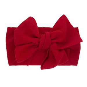 Baby-Knoten-Stirnband für Mädchen, große Schleife, elastische Haarbänder mit Schleife, Turban, solide Kopfbedeckung, Kopfbedeckung, Haarband, Zubehör, 12 Stile