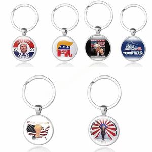 Donald Trump Keychain Keep America Great Pendant President Keyrings Car Key Holder Jewelry Keyfob Accessories Souvenirs Gift