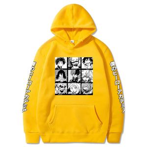 Anime Boku No Hero Academia Bluzy Mężczyźni Casual Homme Polar Manga Pullover Hoodie Y0804