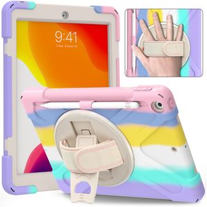 Wholesale samsung galaxy tab stand resale online - 360 Rotating Case Heavy Duty Hybrid Shockproof Stand for iPad Pro Samsung Galaxy Tab A7 T500