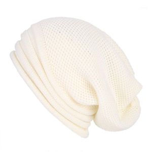 Açık Hava Şapkaları Kış Bolggy Slouchy Beanie Hat Yün Örtü Erkekler için Sıcak Kadınlar Büyük Boy Kayak