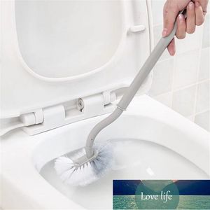 1PC Scopino Angolo Morto Decontaminazione Pulizia Doppio Lato Curvo Spazzola di Plastica Wc Bagno Spazzola a Manico Lungo Prezzo di fabbrica design esperto Qualità