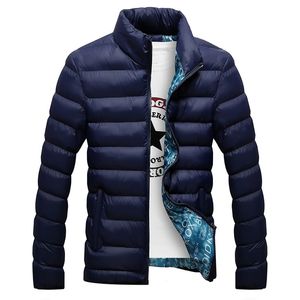 Giacca invernale Uomo Moda Collare alla coreana Maschile Parka Mens Solid Thick s e Cappotti Uomo Parka M-6XL 210910