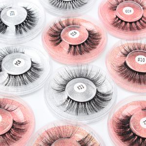 Partihandel Ögonfransar Naturlig 3D Mink Ögonfransar Lättvikt Mjukt 15mm Fluffy False Lashes