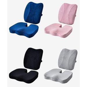 Cushion/Decorative Pillow Memory Foam Gaming Chair Seat Cushion Orthopedic Coccyx Office Waist Back Car Massage Pad Sets