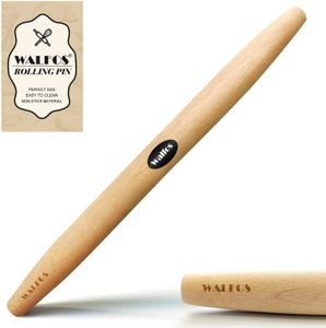 Walfos 40 cm Francês Rolling Pin Roller Para Cozer Pizza Massa, Macarrão Torta e Cookie Beech Madeira Rolling Pin Ferramentas 210401