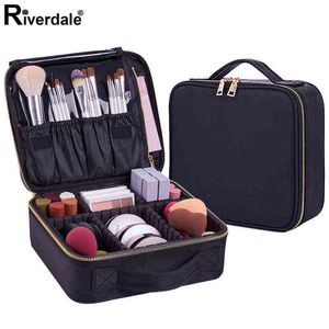 Nxy Cosmetic Bags Women Fashion Bag Travel Makeup Organizer Professional Make Up Box s Pouch Beauty Case for Artist 220302