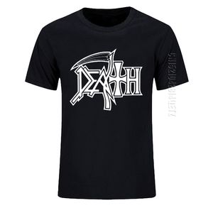 Śmierć Rock Band Heavy Metal Mężczyźni T-shirt Casual Okrągły Neck Oversized Bawełna T Shirt Birthday Prezent Tshirt 210706
