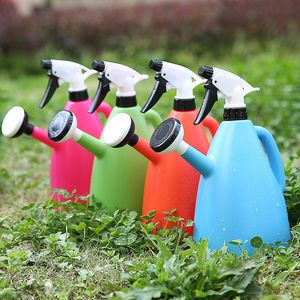 散水機器2 in 1実用的なスプレーポットプラスチック屋内庭園植物圧力スプレー水調整可能な供給