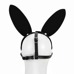 Nxy adulto brinquedos sexy soft gato cabeça máscara bdsm bondage headgear brinquedos brinquedos sluts escravo capa coelho coelho halloween máscaras cosplay gag adultos jogos 1130