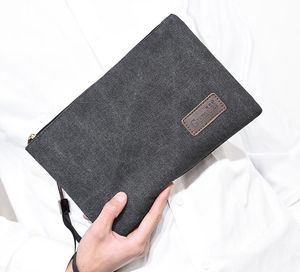 Wallets Casual Envelope Clutch Bag Card Holder Big Wallet All-match Multi Use Office Bags Cloth Purse Carteira Folder File DF268