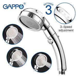 Soffione doccia con ugello ad alta pressione Accessori da bagno in ABS Soffione doccia cromato a pioggia a risparmio idrico portatile H1209